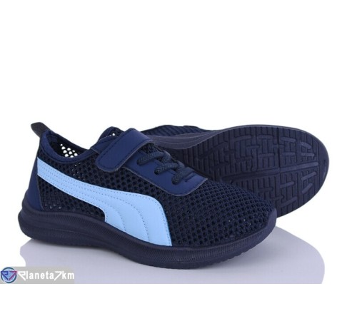 Дитячі кросівки на літо (8 пар р.31-38) синій  "Gama"