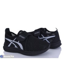 Дитячі кросівки на літо (8 пар р.31-38) чорний  "Gama"