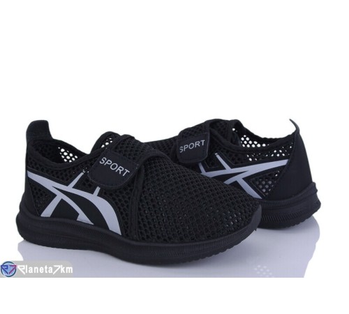 Дитячі кросівки на літо (8 пар р.31-38) чорний  "Gama"