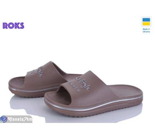 Шлепки дитячі на літо (6 пар р.31-36) коричневий  "Roks"