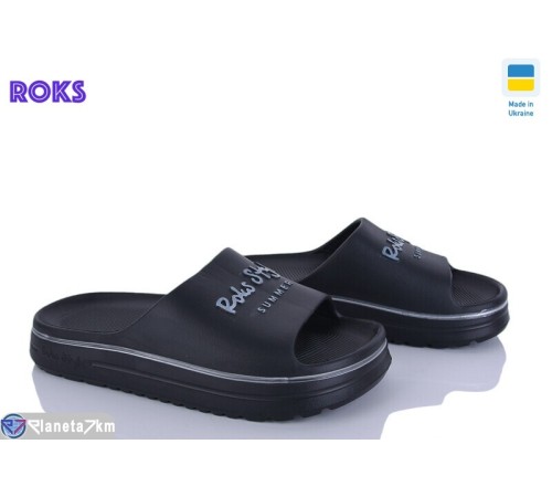 Шлепки жіночі на літо (8 пар р.37-40) чорний  "Roks"