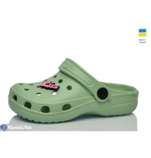 Шлепки дитячі на літо (6 пар р.30-35) зелений  "LOTTOS"