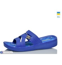 Шлепки жіночі на літо (8 пар р.36-41) синій  "LOTTOS"