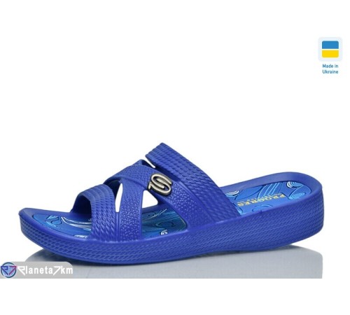 Шлепки жіночі на літо (8 пар р.36-41) синій  "LOTTOS"