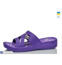 Шлепки жіночі на літо (8 пар р.36-41) фіолетовий  "LOTTOS"
