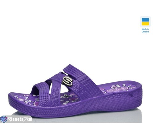 Шлепки жіночі на літо (8 пар р.36-41) фіолетовий  "LOTTOS"