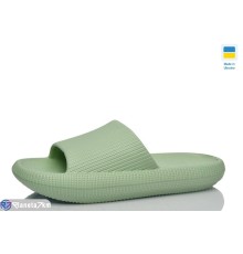 Шлепки жіночі на літо (6 пар р.36-41) зелений  "LOTTOS"