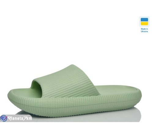 Шлепки жіночі на літо (6 пар р.36-41) зелений  "LOTTOS"