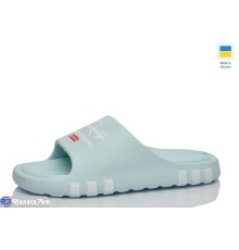 Шлепки жіночі на літо (8 пар р.36-41) блакитний  "LOTTOS"