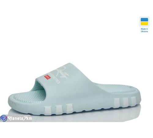 Шлепки жіночі на літо (8 пар р.36-41) блакитний  "LOTTOS"