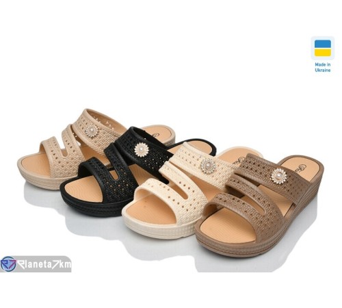 Шлепки жіночі на літо (5 пар р.37-41) мікс  "LOTTOS"