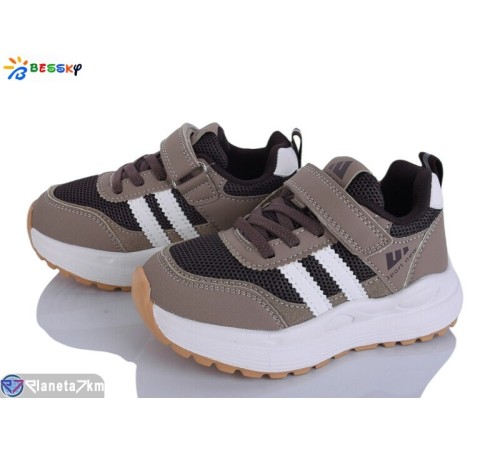 Дитячі кросівки на весну/осінь (8 пар р.27-32) коричневий  "Bessky-Kellaifeng"