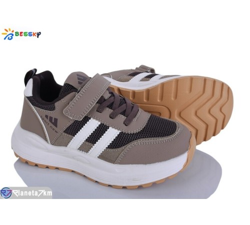 Дитячі кросівки на весну/осінь (8 пар р.32-37) коричневий  "Bessky-Kellaifeng"