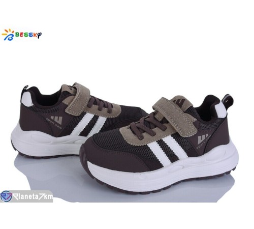 Дитячі кросівки на весну/осінь (8 пар р.32-37) коричневий  "Bessky-Kellaifeng"