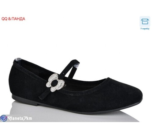 Балетки жіночі на весну/осінь (8 пар р.36-41) чорний  "QQ&Панда"