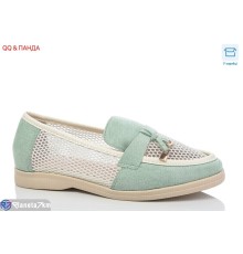 Туфлі жіночі на літо (8 пар р.36-41) зелений  "QQ&Панда"