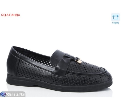 Туфлі жіночі на літо (8 пар р.36-41) чорний  "QQ&Панда"