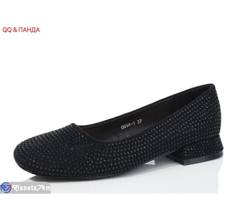Туфлі жіночі на весну/осінь (8 пар р.36-41) чорний  "QQ&Панда"