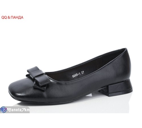 Туфлі жіночі на весну/осінь (8 пар р.36-41) чорний  "QQ&Панда"