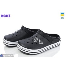 Кроки дитячі на літо (8 пар р.37-41) чорний  "Roks"