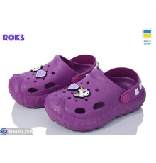 Кроки дитячі на літо (8 пар р.24-32) фіолетовий  "Roks"