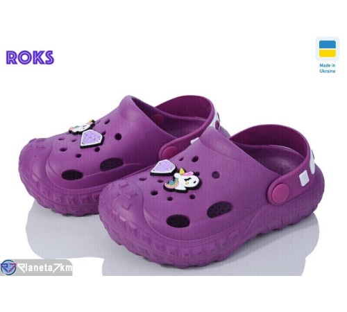 Кроки дитячі на літо (8 пар р.24-32) фіолетовий  "Roks"