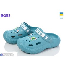 Кроки дитячі на літо (8 пар р.24-32) блакитний  "Roks"