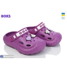 Кроки дитячі на літо (8 пар р.24-32) фіолетовий  "Roks"