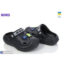 Кроки дитячі на літо (8 пар р.24-32) чорний  "Roks"