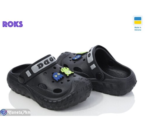 Кроки дитячі на літо (8 пар р.24-32) чорний  "Roks"
