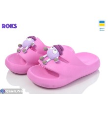 Шлепки дитячі на літо (8 пар р.24-31) рожевий  "Roks"