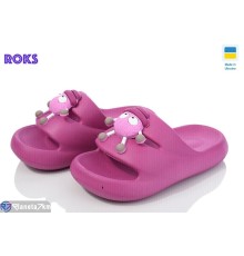 Шлепки дитячі на літо (8 пар р.24-31) рожевий  "Roks"
