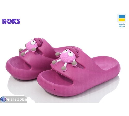 Шлепки дитячі на літо (8 пар р.24-31) рожевий  "Roks"