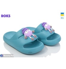 Шлепки дитячі на літо (8 пар р.24-31) блакитний  "Roks"