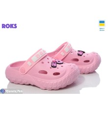 Кроки дитячі на літо (8 пар р.24-32) рожевий  "Roks"