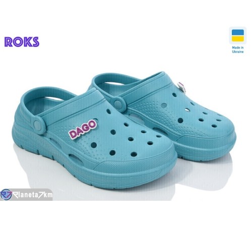 Кроки жіночі на літо (8 пар р.36-41) блакитний  "Roks"