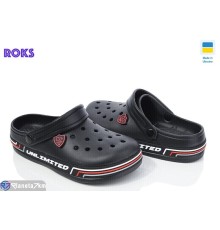 Кроки дитячі на літо (8 пар р.36-41) чорний  "Roks"
