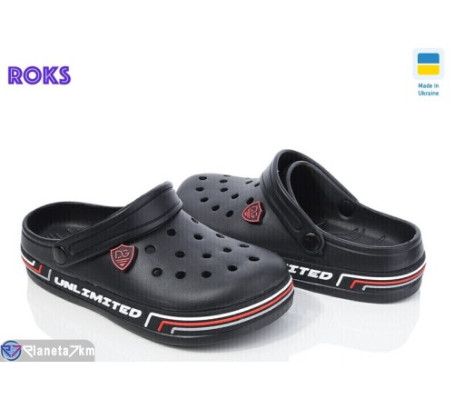 Кроки дитячі на літо (8 пар р.36-41) чорний  "Roks"