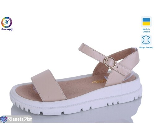 Босоніжки жіночі на літо (8 пар р.36-40) бежевий  "Леопард"