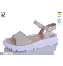 Босоніжки жіночі на літо (8 пар р.36-40) бежевий  "Леопард"