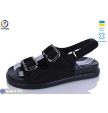 Босоніжки жіночі на літо (8 пар р.36-40) чорний  "Леопард"