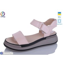 Босоніжки жіночі на літо (8 пар р.36-40) рожевий  "Леопард"