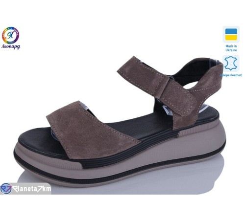 Босоніжки жіночі на літо (8 пар р.36-40) коричневий  "Леопард"