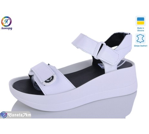 Босоніжки жіночі на літо (8 пар р.36-40) білий  "Леопард"