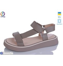 Босоніжки жіночі на літо (8 пар р.36-40) коричневий  "Леопард"