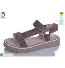 Босоніжки жіночі на літо (8 пар р.36-40) коричневий  "Леопард"