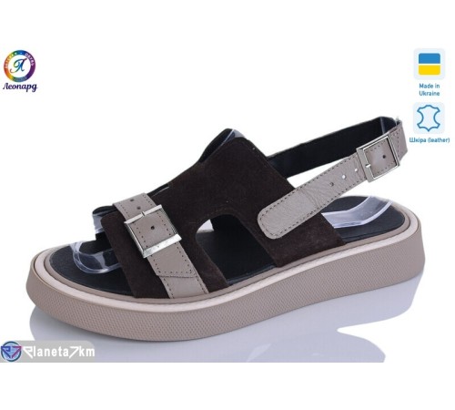 Босоніжки жіночі на літо (8 пар р.36-40) коричневий  "Леопард"