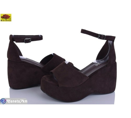 Дитячі босоніжки на літо (6 пар р.34-37) коричневий  "Mei De Li"