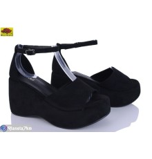 Дитячі босоніжки на літо (6 пар р.35-40) чорний  "Mei De Li"