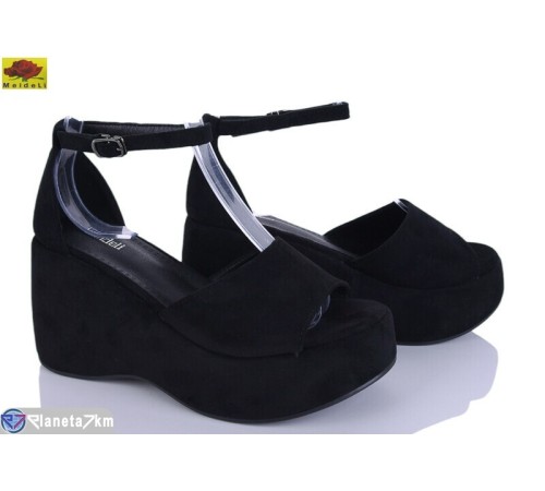 Дитячі босоніжки на літо (6 пар р.35-40) чорний  "Mei De Li"